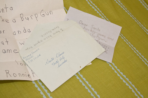 The original Dear Santa letter written my by Dad when he was a boy.