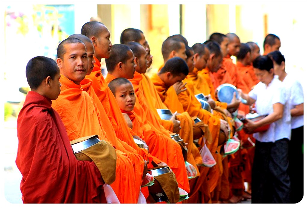 battambang alms giving ceremony