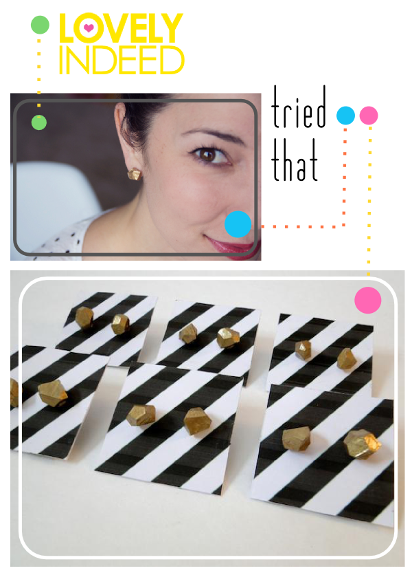 Tried That - Lovely Indeed Gold Nugget Studs