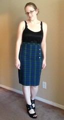 Plaid Pencil Skirt - After