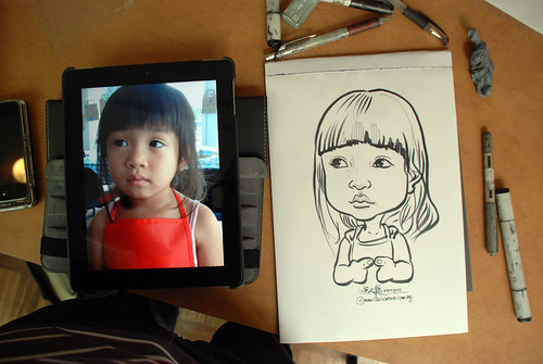 caricature sketching for a birthday party 07072012 - 4