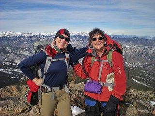 Clare & Linda Summit Chief Mountain