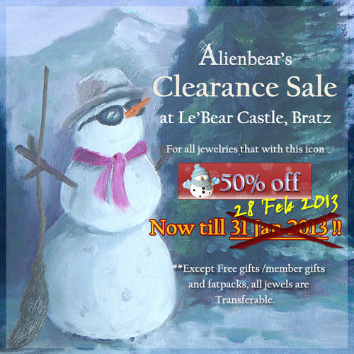 Extension Alienbear's 2012 clearence sale