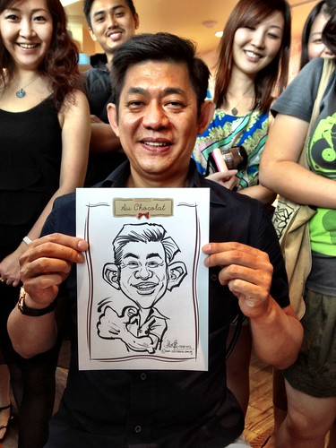 caricature live sketching for Au Chocolat Opening - Day 2 - 20