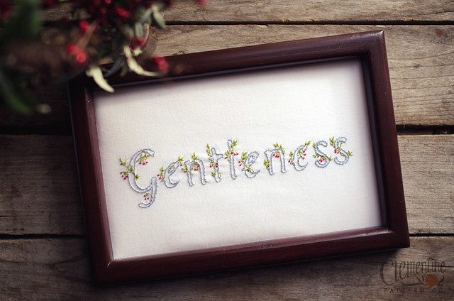 Gentleness Embroidery Pattern by Clementine Pattern Co.