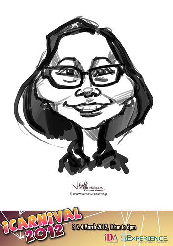digital live caricature for iCarnival 2012  (IDA) - Day 1 - 15