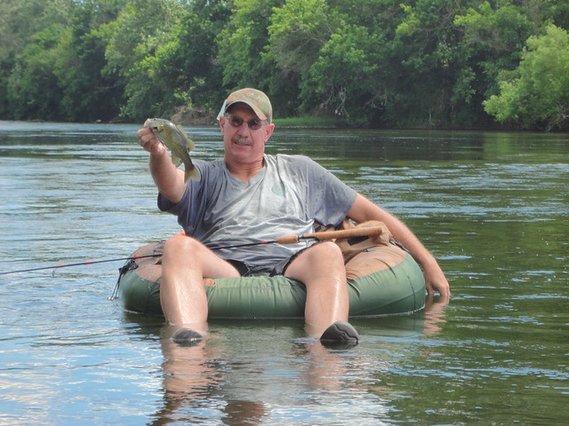  Tony enjoying some fishing time on the river.