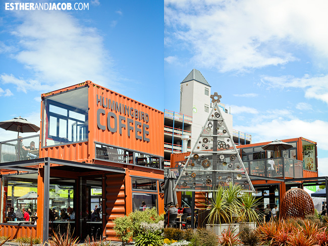 Hummingbird Coffee Cafe Re:Start Container Mall | How to spend 48 hours in Christchurch | What to do in 2 days in Christchurch | Christchurch New Zealand Travel Photography