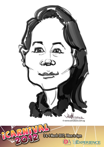 digital live caricature for iCarnival 2012  (IDA) - Day 1 - 70