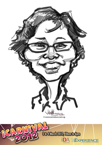 digital live caricature for iCarnival 2012  (IDA) - Day 1 - 25