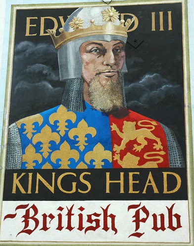 Edward III Kings Head British Pub, sign, Santa Monica, California, USA by Wonderlane