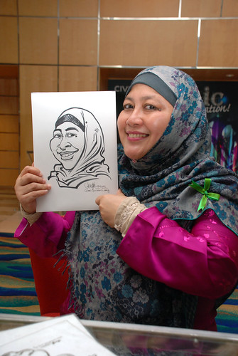 caricature live sketching for Civica Dinner & Dance 2012 - 18