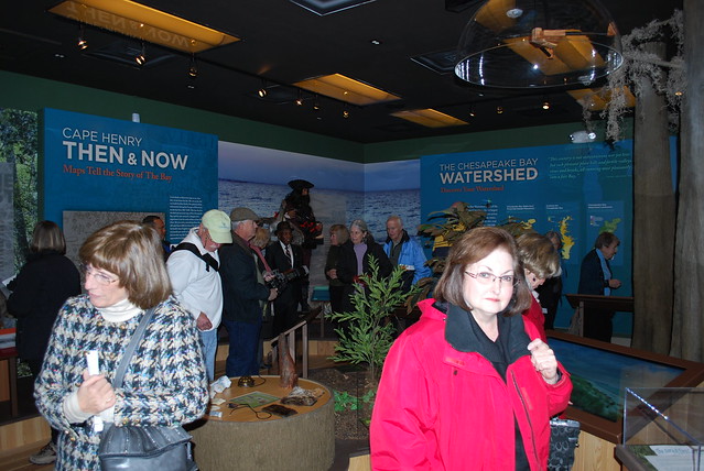 Visitors get a first look at the exhibits.