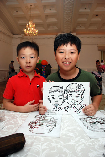 caricature live sketching for birthday party 28042012 - 15