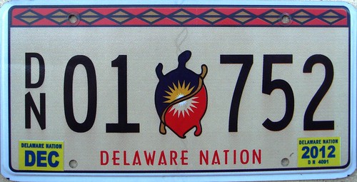 Delaware Nation Flat License Plate