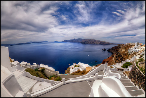 Santorini Fisheye View