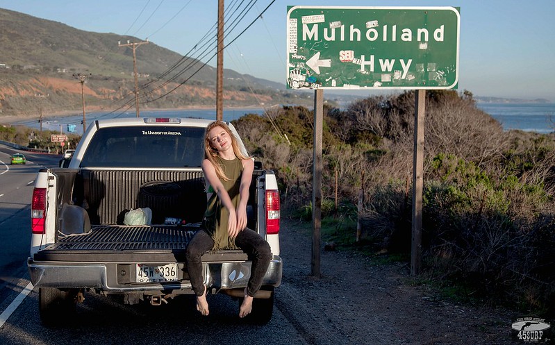 Canon 5D Photos of Pretty Blonde Model by 
a Pickup Truck!
