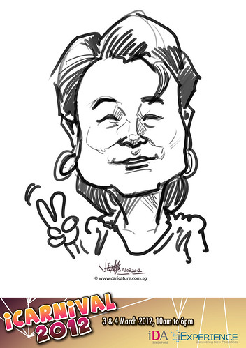 digital live caricature for iCarnival 2012  (IDA) - Day 1 - 8