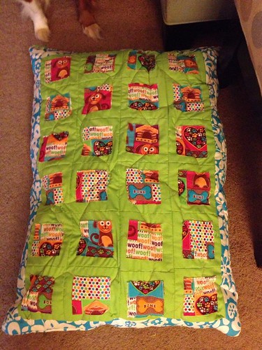 project quilt squre in squre dog bed