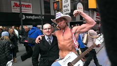Me and the Naked Cowboy - New York (Manhattan), New York at Times Square