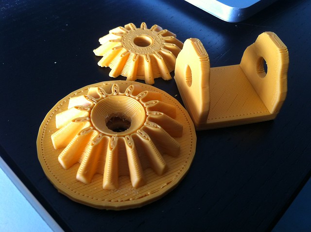 3D printed bevel gears