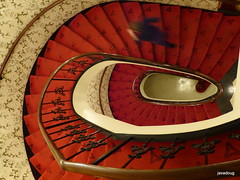 Red carpet stairway