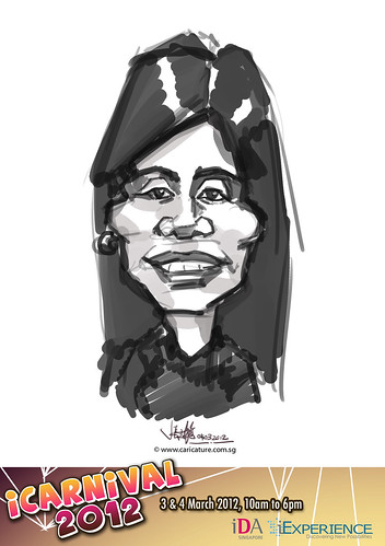 digital live caricature for iCarnival 2012  (IDA) - Day 2 - 60