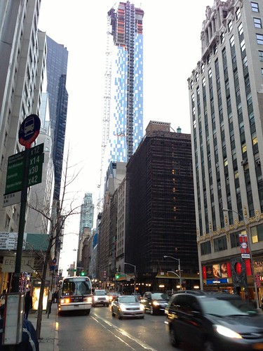 Looking west up 57th St.