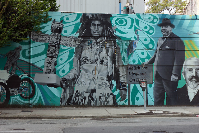 Vancouver: Mural (Behind a parking lot off Georgian Street)