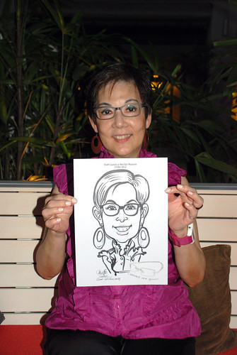 caricature live sketching for Kaleido Vision Pte Ltd Product Launch - 7