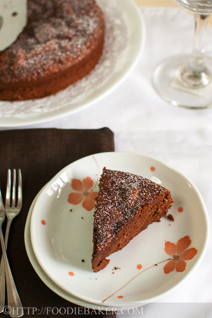Dark Chocolate Almond Cake