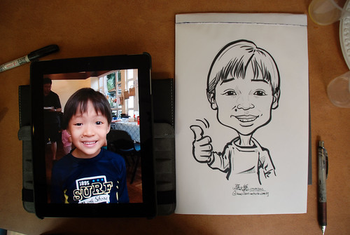 caricature sketching for a birthday party 07072012 - 9