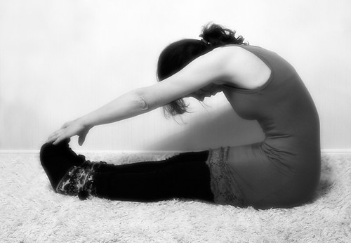 165) Doing a yoga pose