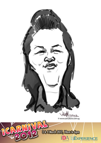 digital live caricature for iCarnival 2012  (IDA) - Day 1 - 80