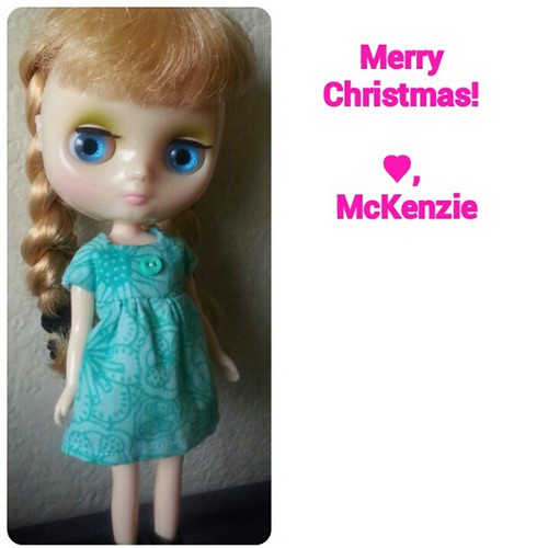 McKenzie wishes everyone a Merry Christmas! by Among the Dolls