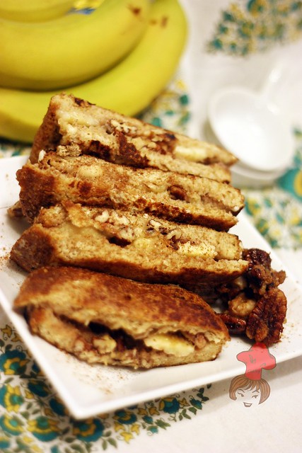 香蕉核桃法式土司  Banan french toast with walnut 13