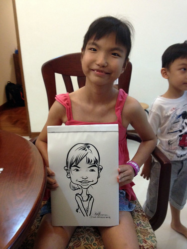 caricature live sketching for birthday party 14072012 - 2