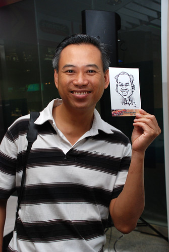 digital live caricature sketching for iCarnival (photos) - Day 1 - 8