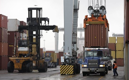 Port of Boston where the threat of a strike was looming during the closing days of 2012. A strike on the east coast would have a massive impact on the U.S. by Pan-African News Wire File Photos