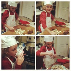#kidsinthekitchen Tip: little helpers can cut with table knives & supervision -pull chicken from the bone & be a taste tester for new #recipes