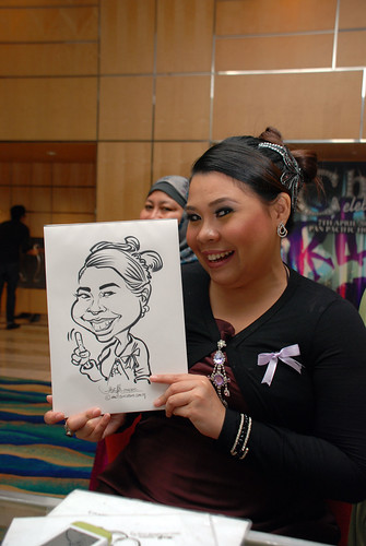 caricature live sketching for Civica Dinner & Dance 2012 - 16