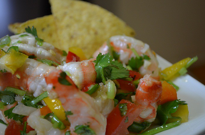 first photo shrimp salad