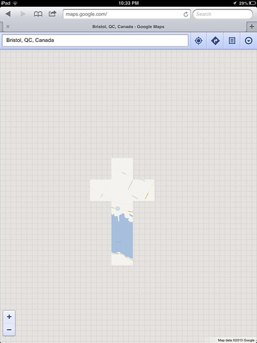 Google Map glitch.