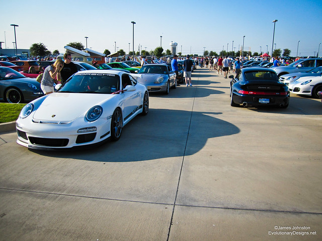 Porsche Club at Cars and Coffee Dallas show