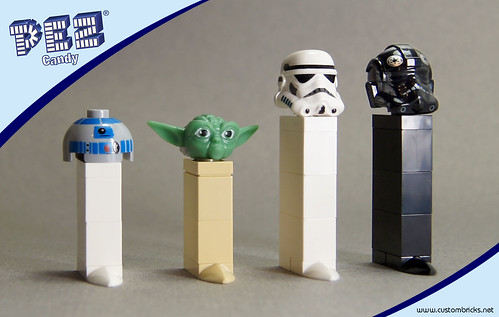 Lego Star Wars Pez Dispensers by customBRICKS