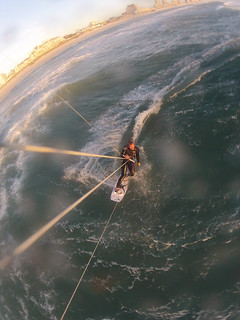 Kitesurfen am Bloubergstrand
