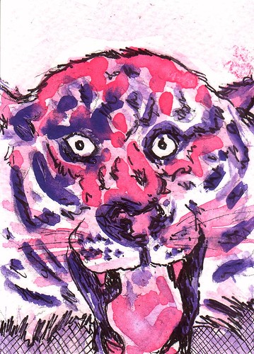Strangely Pink Tiger by stephro
