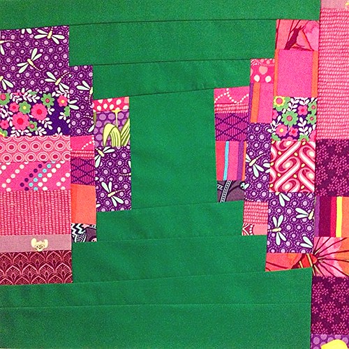 Playing around with scraps and solids by seahorsequilts