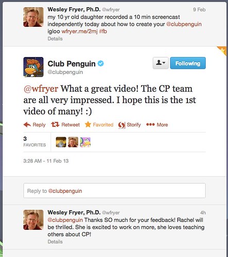 Twitter _ clubpenguin: @wfryer What a great video! ...