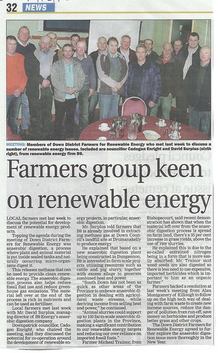 Lecale farmers meet in Downpatrick Cricket club to explore renewable enrgy options 12 12 2012 by CadoganEnright